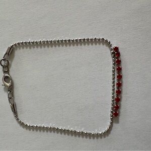 3 for $12 Elegant Silver and Red Bracelet
